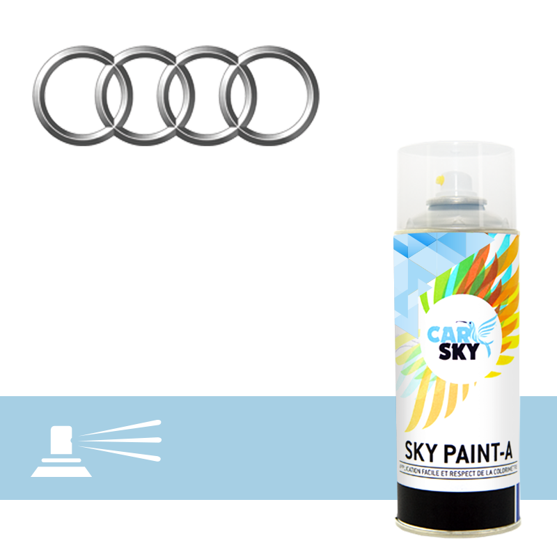 Pack 2 aérosols peinture voiture hydro Audi 400ml Z6P - Livraison offerte
