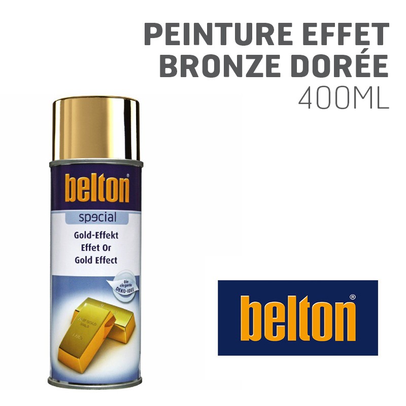 BELTON Bombe peinture effet bronze dorée