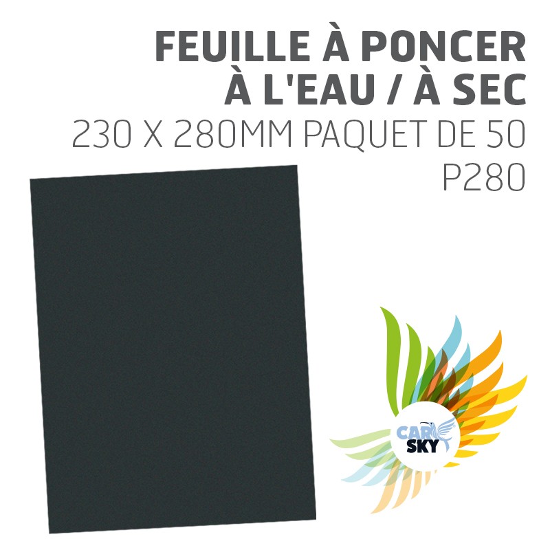 CARSKY Feuille à poncer à l'eau / à sec P280