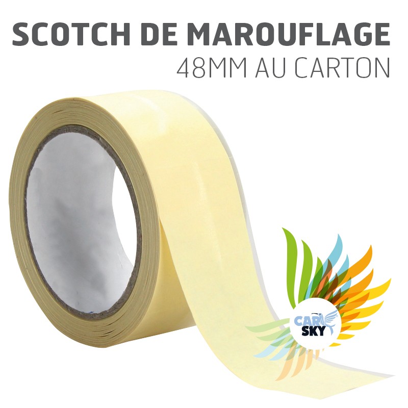 CARSKY Scotch de marouflage 48mm au carton